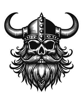 Viking Skull Head