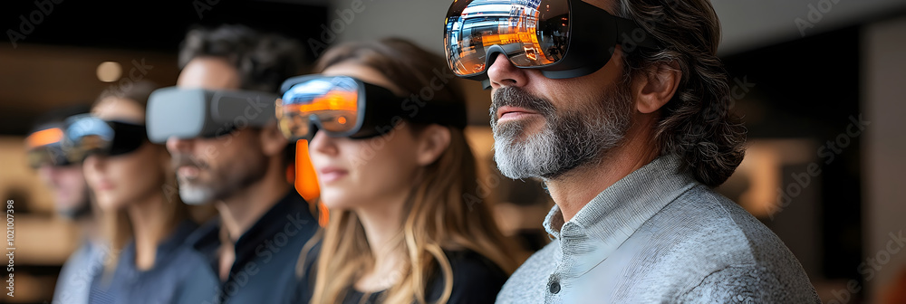 Poster evolving communication industry embracing the power of mixed reality telepresence technology to revo
