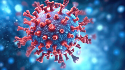 Virus Cell Close-Up - Infectious Agent Examination