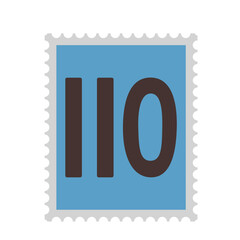 110円の日本の切手のイラスト