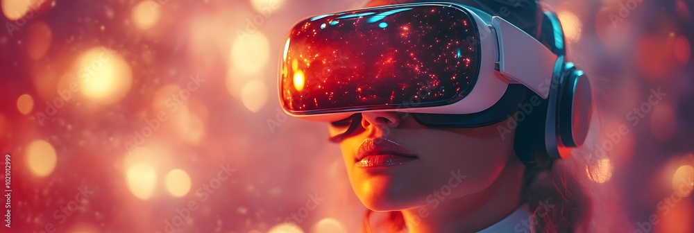 Leinwandbilder futuristic digital depicting advanced ai-powered virtual reality simulations that are controlling an