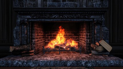 realistic electric fireplace simulator