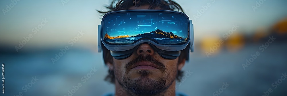 Aufkleber Innovative Communication Industry Embracing Virtual Reality for Transformation and Growth. Digital technologies,cloud computing,and virtual reality reshaping the future of enterprise productivity.