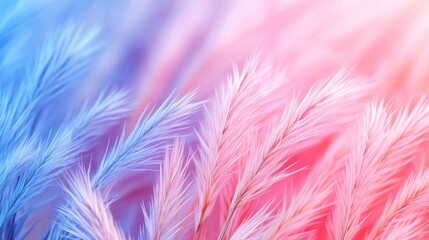 Ombre Watercolor Effect with Ornamental Grasses