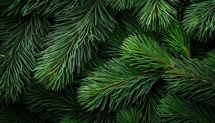 Fototapeta premium Green pine tree branches
