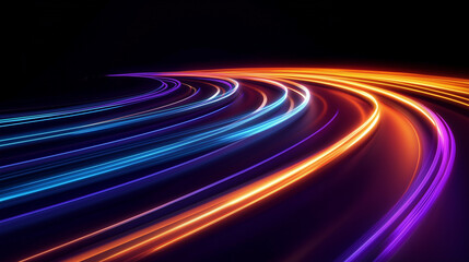 Fototapeta premium An abstract neon light effect. Neon effect. Neon light.