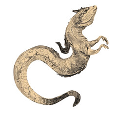 Obraz premium Vector illustration set of moon phases. Different stages of moonlight activity in vintage engraving style. Zodiac Signs. AI generated 