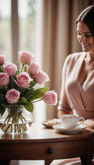 Mother and Daughter Sharing a Tender Moment at Home