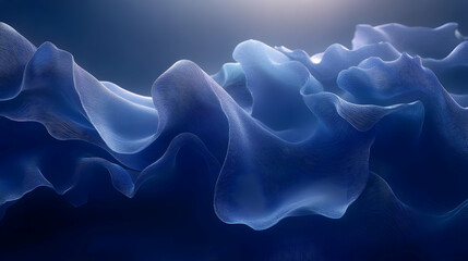 Obraz premium Abstract 3D Blue Wave Background