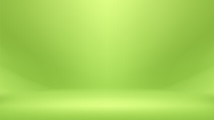 Green gradient natural background. Abstract studio presentation product design. Vector illustration 