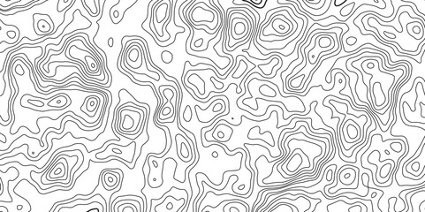 Topographic map background geographic line map with elevation assignments. Modern design with White background with topographic wavy pattern design.paper texture Imitation of a geographical map shades