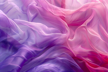 Fototapeta premium Close-up of the purple and pink gradient background, with a soft sheen that creates an ethereal atmosphere. 