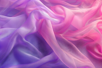 Fototapeta premium Close-up of the purple and pink gradient background, with a soft sheen that creates an ethereal atmosphere. 
