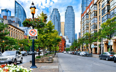 Toronto Front Street in the historic St.Lawrence district