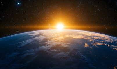 Obraz premium graphics of space, planets, and astronauts on a white background.