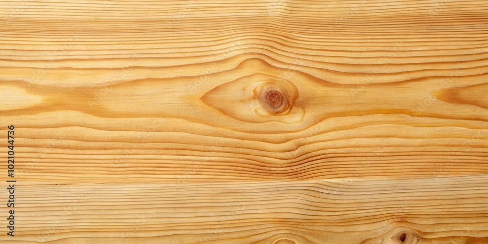 Poster a close-up view of the natural grain patterns and knots found in light-colored wood