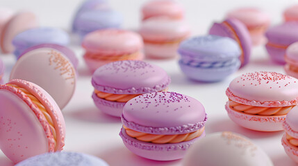 Macarons dessert 3D