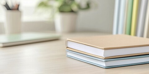 Organized Study Resources depicted in a neat study area with clearly labeled folders and books