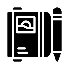 Travel Journal glyph icon