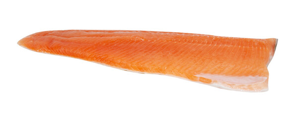 fresh salmon cut out isolated transparent background