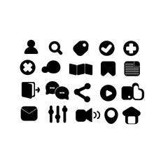 Set of UI icon design
