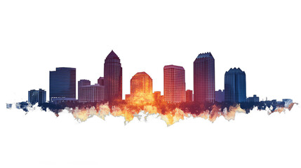 Obraz premium Tampa city skyline