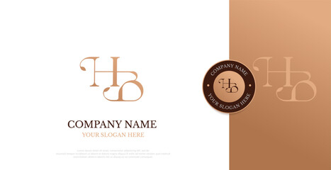 Initial HB Logo Design Vector 