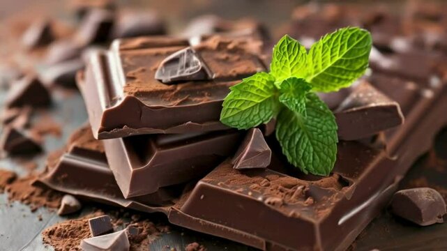 chocolate and mint