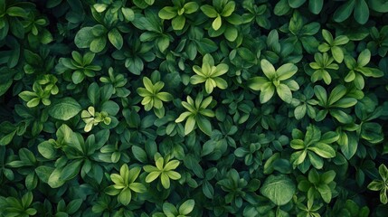 Obraz premium A close-up shot of a bunch of green leaves, ideal for use in environmental or nature-themed designs