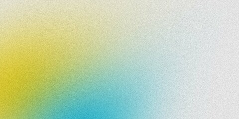 Noisy color gradient background grainy. yellow and blue tones into a soft, smooth transition, creating a colorful and modern background.