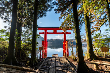 箱根神社 平和の鳥居　神奈川県箱根町