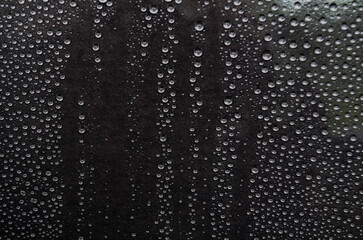 Rain droplets on dark background suitable for wallpaper decoration or design