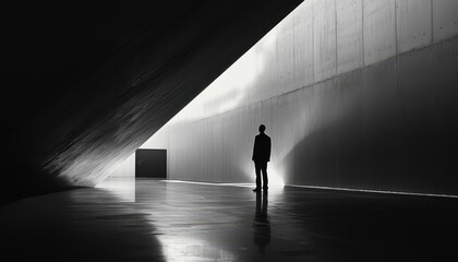Monochromatic Fine Art Expression in Minimalist Style