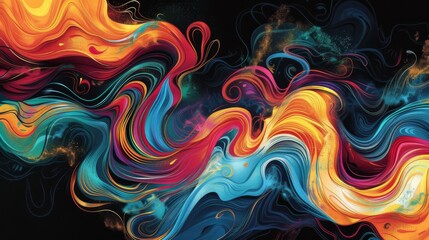 Enchanting abstract colorful visuals for product marketing