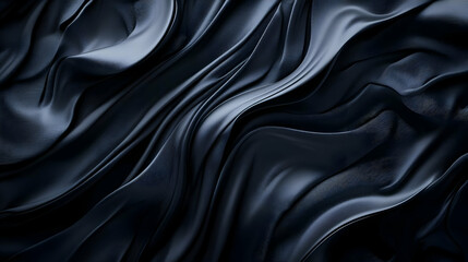 Fototapeta premium Abstract 3D Black Fabric Background