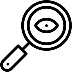 Vector Icon Search, See, Finding, Entertainment, View, Eye, Find, Tools