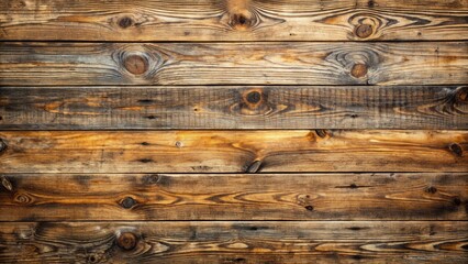 Naklejka premium Rustic Wooden Planks with Knots and Grain Patterns, showcasing the natural beauty of weathered wood