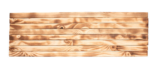 Beautiful pine wood texture table top with burn fire wood surface.isolated background