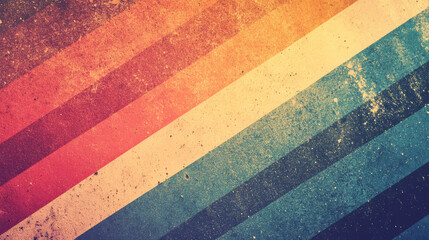 Gradients with grainy textures create vintage effect 