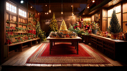 enchanting Christmas store, where the spirit of the season comes alive with a stunning array of holiday decorations, ornaments, and gifts. From exquisite tree adornments to festive home 