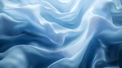 Obraz premium Abstract Blue Fabric Waves Background Illustration