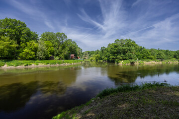 Confluence of Morava and Dyje rivers, Zahorie (CHKO Zahorie), triple border of Austria, Slovakia...