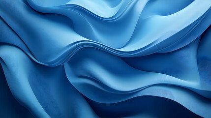 Obraz premium Abstract Blue 3D Wavy Background