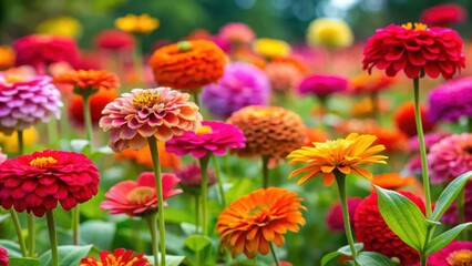 A vibrant display of colorful flowers, showcasing a diverse range of hues and delicate petals, creating a mesmerizing tapestry of nature's artistry.
