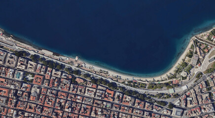 Reggio Calabria's Coastline from Above: Ionian Sea and Urban Landscape