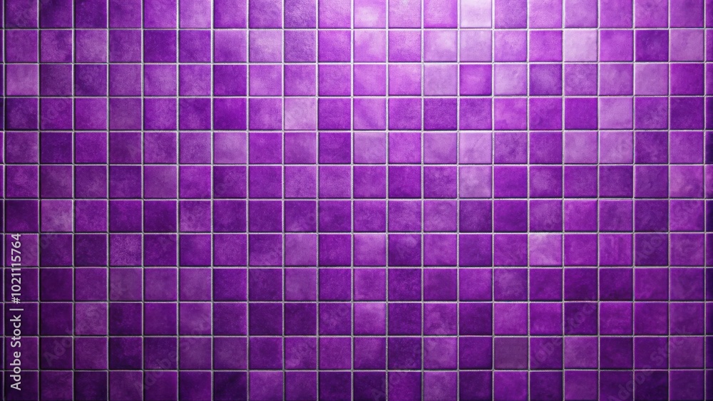 Poster A seamless pattern of purple square tiles arranged in a grid, creating a textured and vibrant background.