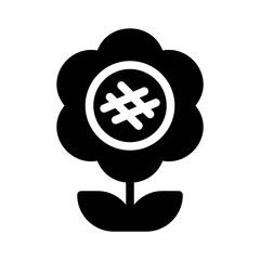 Sunflower glyph icon