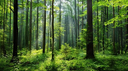 Simple Visual on Forest Background - a serene and enchanting sight. The simple yet captivating image stands out against the lush forest backdrop.
