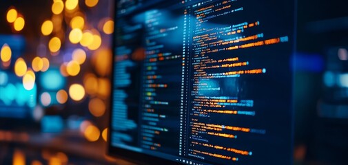 Prototype wireframe on a computer screen, showing website layout design, Model, Web development framework