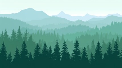 Fototapeta premium Simple Visual on Forest Background - a serene and enchanting sight. The simple yet captivating image stands out against the lush forest backdrop.